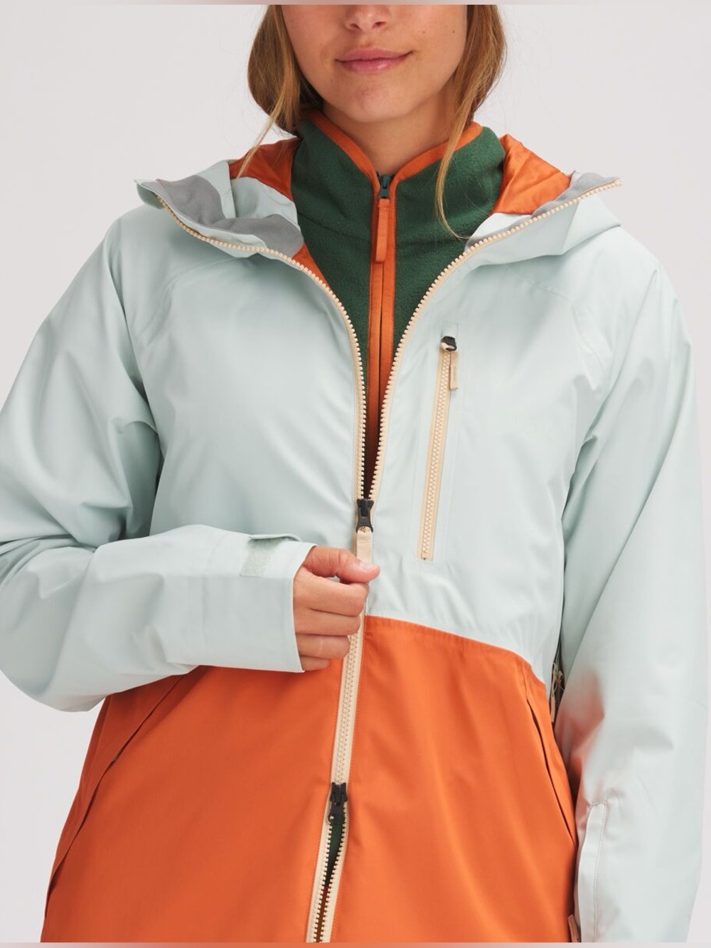 NWOT Stoic Shell Full-Zip Waterproof Ski Jacket Hood Protective Layering XL